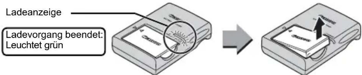 CANON Ixus 82IS - Entnehmen Sie den Akku, nachdem der Ladevorgang beendet ist. - 1