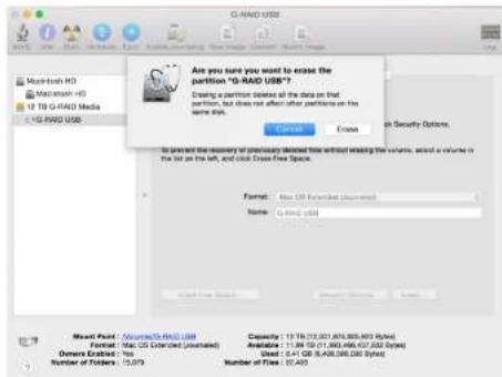 G-TECHNOLOGY Raid w/Thunderbolt - Initialize the Drive for Mac - 3