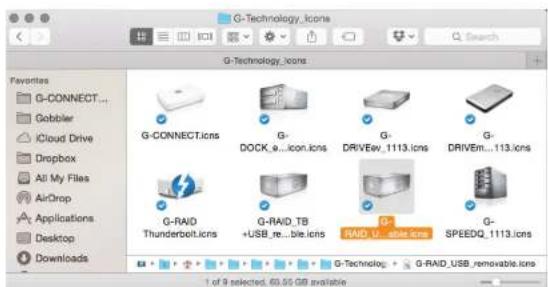 G-TECHNOLOGY Raid w/Thunderbolt - Restore the Drive Icon - 1