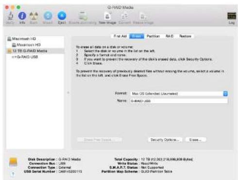 G-TECHNOLOGY Raid w/Thunderbolt - Reformat with Partitions - 1