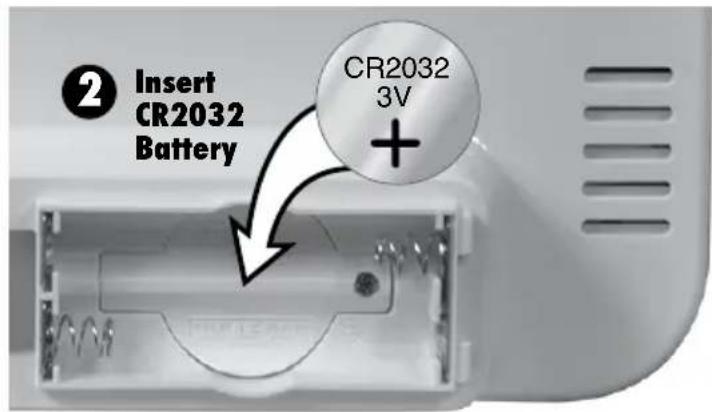 ② Insert CR2032 Battery CR2032 3V