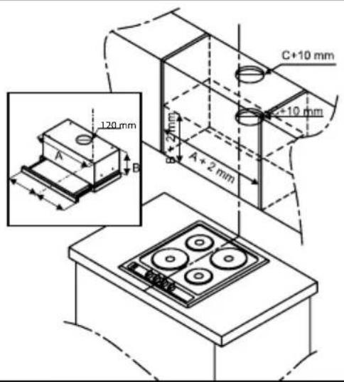 C+10 mm 120 mm A B 2 mm A + 2 mm -10 mm