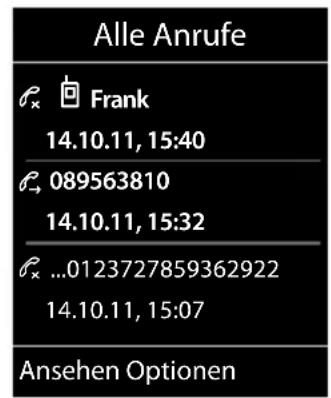Alle Anrufe ρₓ Frank 14.10.11, 15:40 ρₜ 089563810 14.10.11, 15:32 ρₓ ...0123727859362922 14.10.11, 15:07 Ansehen Optionen