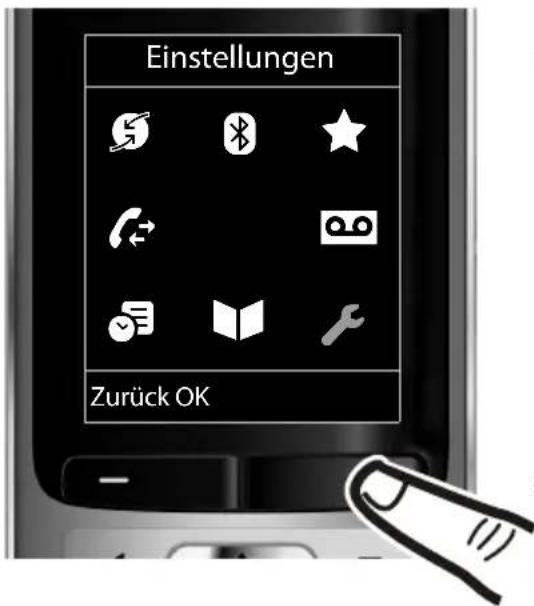 Einstellungen Zurück OK
