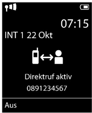 07:15 INT 1 22 Okt Direktruf aktiv 0891234567 Aus