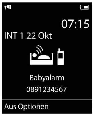 07:15 INT 1 22 Okt Babyalarm 0891234567 Aus Optionen