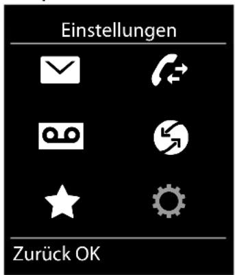 Einstellungen Zurück OK