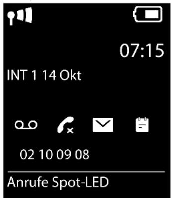 07:15 INT 1 14 Okt 02 10 09 08 Anrufe Spot-LED