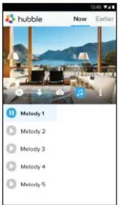 hubble Now Earlier Melody 1 Melody 2 Melody 3 Melody 4 Melody 5