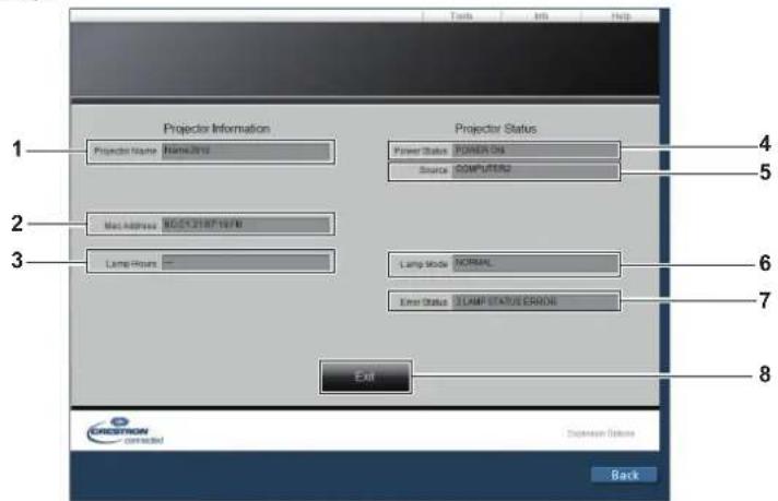 PANASONIC PT-EZ590LE - [Info] page - 1