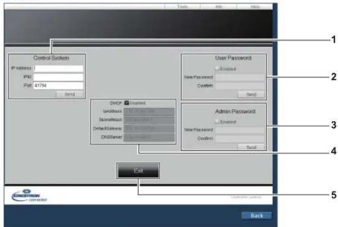 PANASONIC PT-EZ590LE - [Tools] page - 1