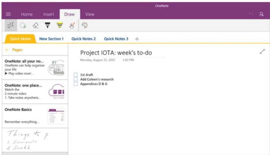 MICROSOFT Surface SV4 - Get acquainted with OneNote - 1