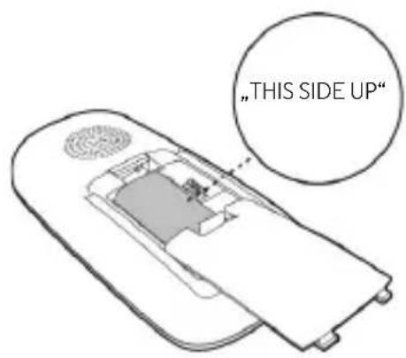MOTOROLA MBP160 - Akkusatz in das Elterngerät einsetzen und aufladen - 1