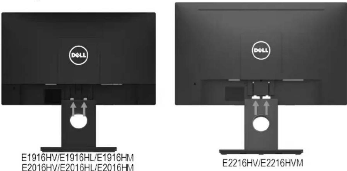 DELL E Series E2016HV - Ständer anbringen - 3