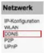 Netzwerk IP-Konfiguration WLAN DONS P2P UPnP