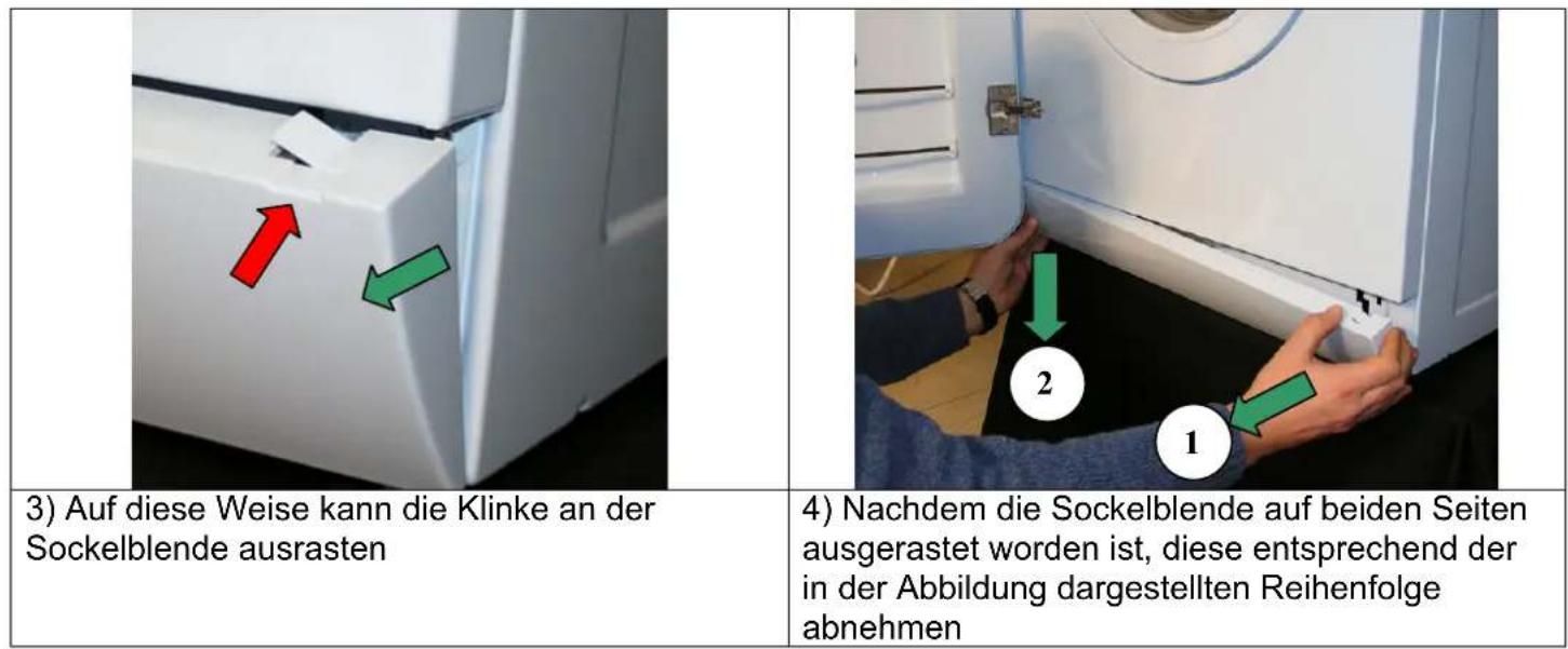 SMEG LBB14WH-2 - Entfernen der Sockelblende - 2