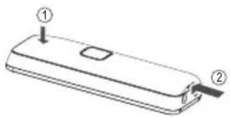 T-Mobile Sinus 302i - Abnehmen des Akkufachdeckels - 1