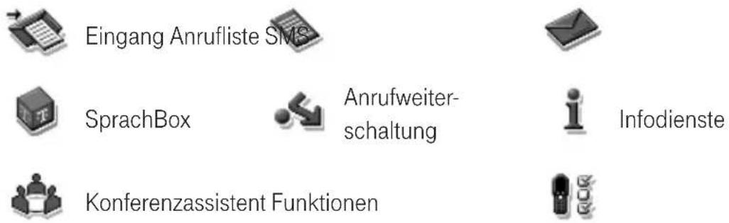 T-Mobile Sinus A 503i - Das Menü unter der Nachrichtentaste. - 1