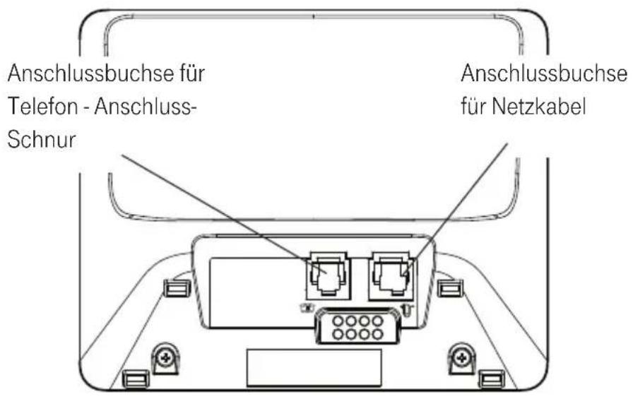T-Mobile Sinus A 503i - Telefon anschließen. - 2