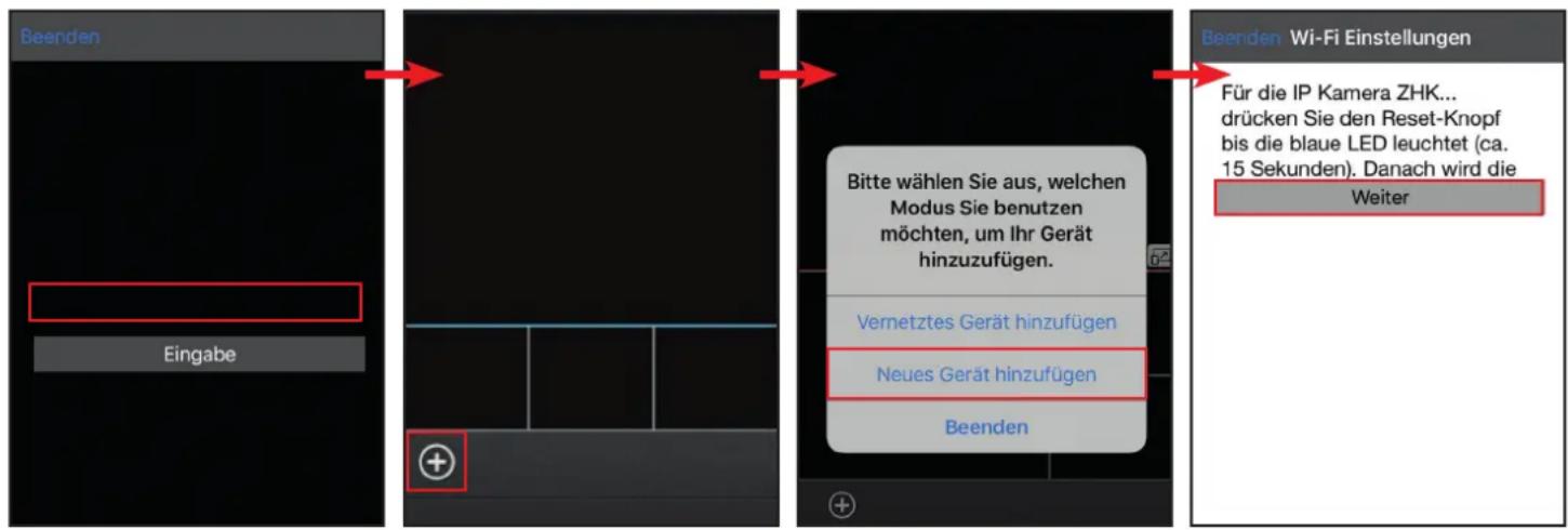 Schwaiger ZHK17 - Im folgenden Diagramm verwenden wir ein Smartphone mit Android-System zu einer IP-Kamera. Die Anwendung eines iPhone/iPad mit iOS-System ist ähnlich. - 1