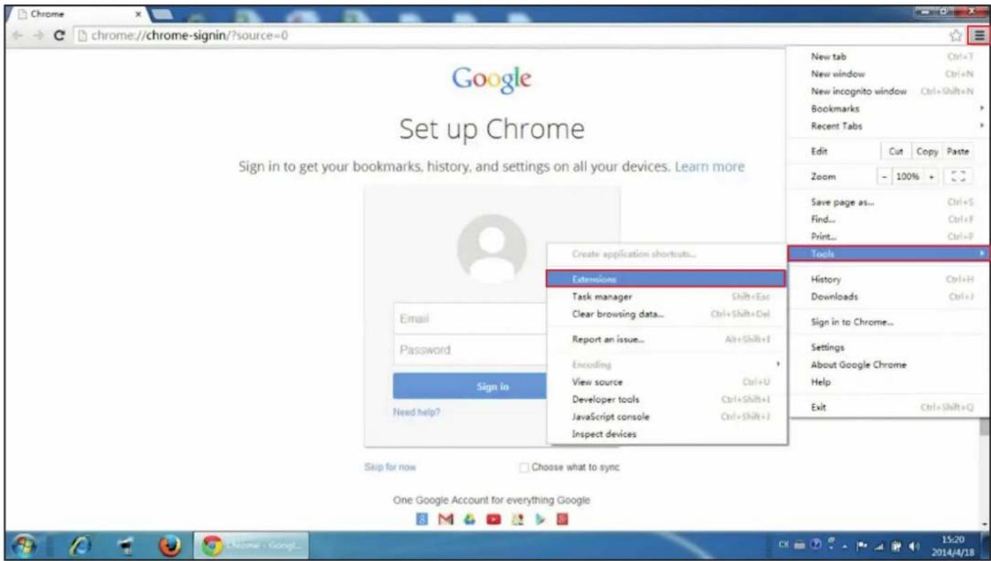 Schwaiger ZHK17 - Anhang 2 - Zugriff auf die IP-Kamera über Google Chrome - 1