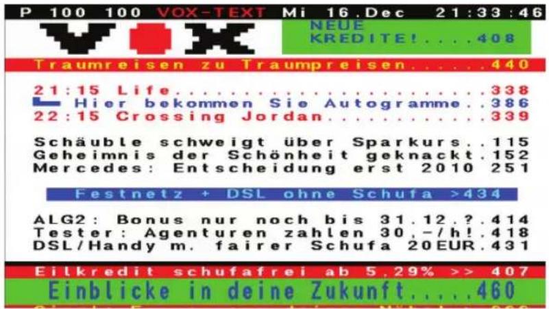 Schwaiger DSR691HDPL - Videotext Navigation - 1