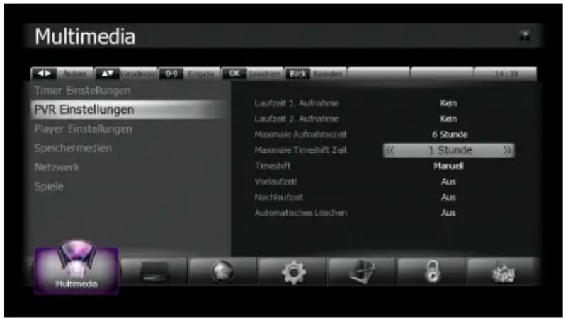 Schwaiger DSR691HDPL - Timeshift (Zeitversetztes Fernsehen) - 1