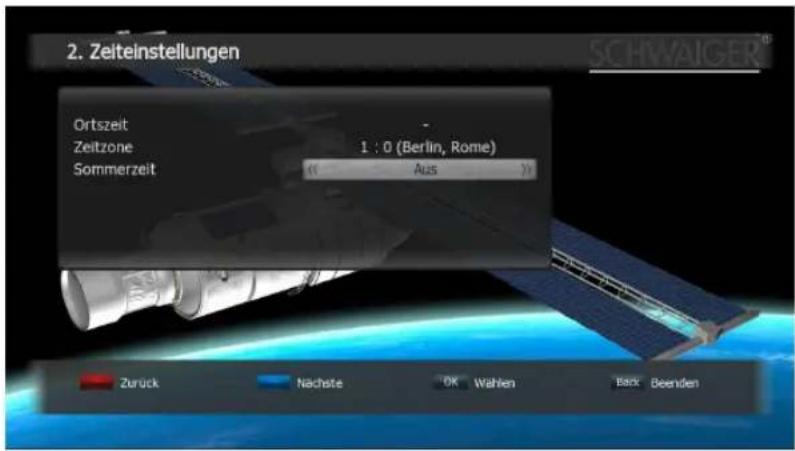 Schwaiger DSR691HDPL - Zeiteinstellungen - 1