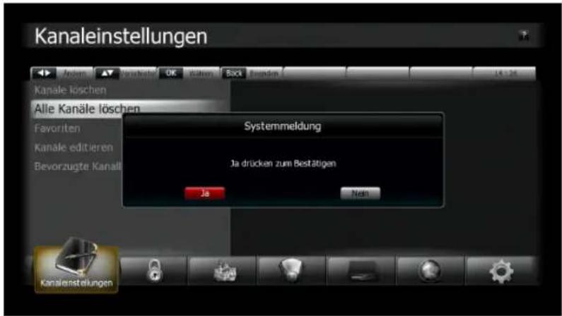 Schwaiger DSR691HDPL - Alle Kanäle löschen - 1