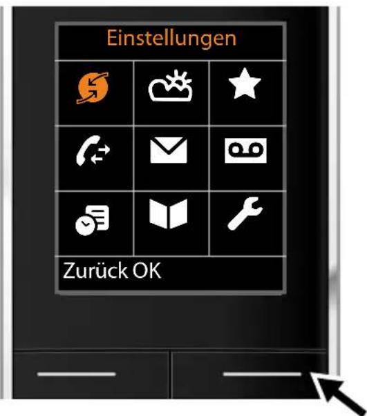 Einstellungen Zurück OK