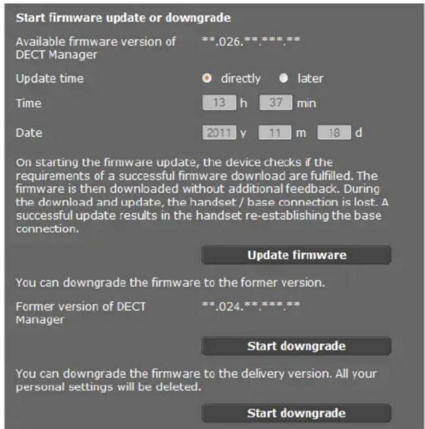 Bintec-elmeg DECT200M - Firmware der Basis aktualisieren/ Firmware-Updates zurücksetzen - 2