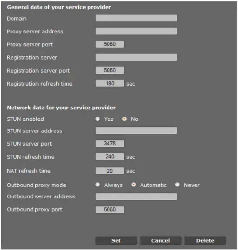 Bintec-elmeg DECT200M - Provider-Daten eingeben - 1