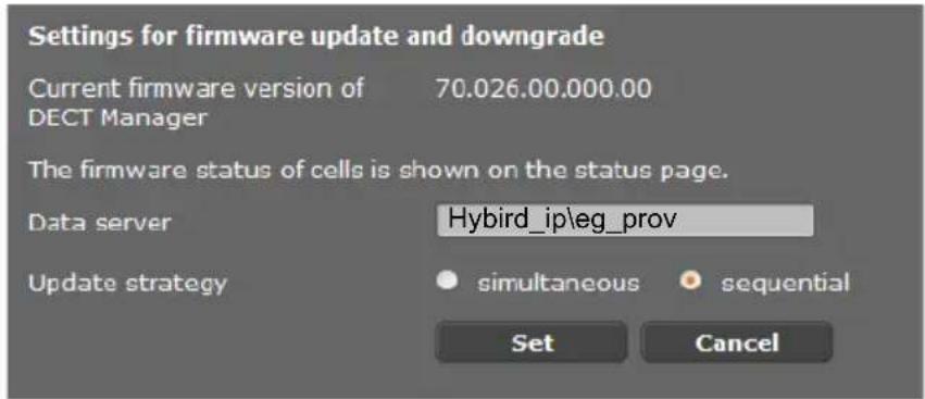 Bintec-elmeg DECT200M - Firmware der Basis aktualisieren/ Firmware-Updates zurücksetzen - 1