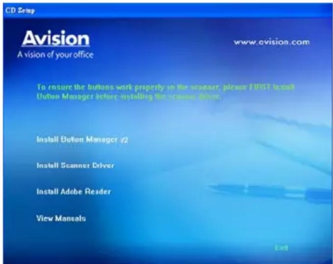 AVISION AV1880 - Das Gerät einschalten - 3