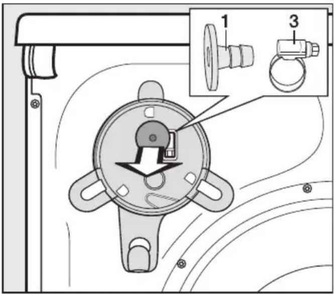 MIELE TMR840 WP SFinish&Eco XL - - Direktanschluss an ein Waschbeckensiphon - 1