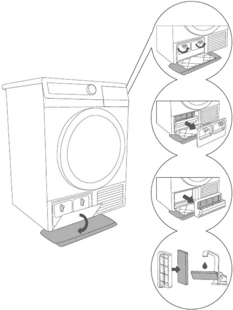 GORENJE D8566A+++ - REINIGUNG DES FILTERS DER WÄRMEPUMPE - 1