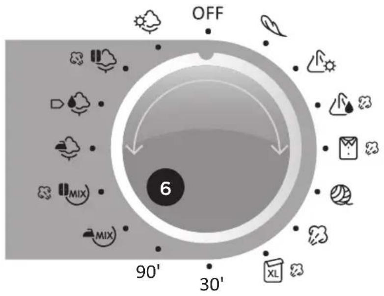 GORENJE D8566A+++ - SCHRITT: AUSWAHL DES PROGRAMMS - 1