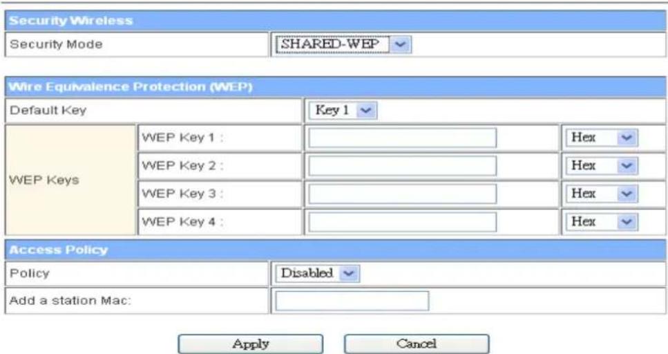 Premiertek LP-7316K - Wireless Security/Encryption Settings - 1