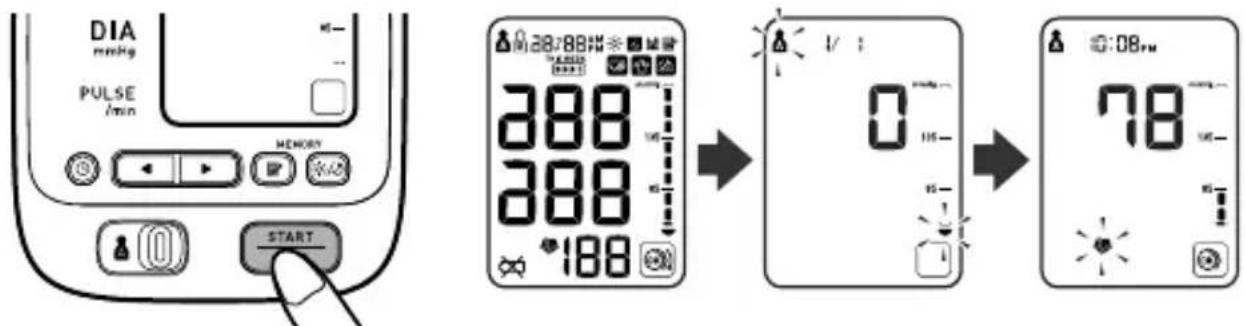 OMRON BP791IT - USO DEL MODO SINGLE (INDIVIDUAL) - 2