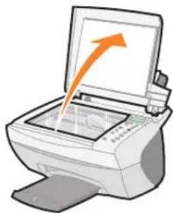 DELL A940 - Platzieren des Dokuments auf dem Scannerglas - 1