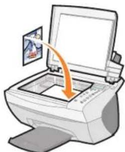 DELL A940 - Platzieren des Dokuments auf dem Scannerglas - 2