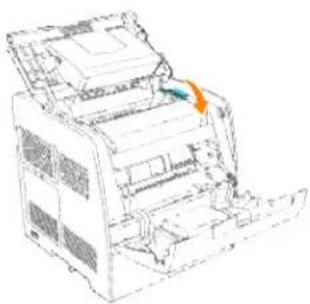 DELL 3010cn - Einsetzen der Trommelkassette - 4