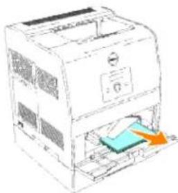 DELL 3010cn - Beseitigen von Papierstaus aus der Universalzuführung - 1
