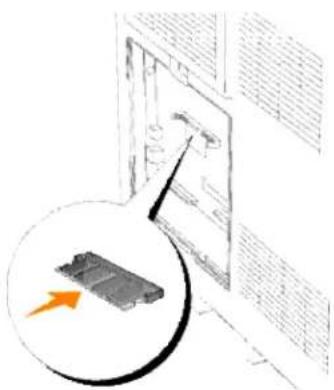 DELL 3010cn - Installieren einer Speicherkarte - 3