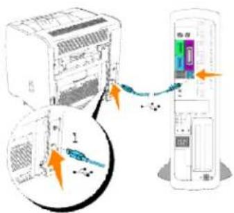 DELL 3010cn - Lokales Anschließen des Druckers - 1