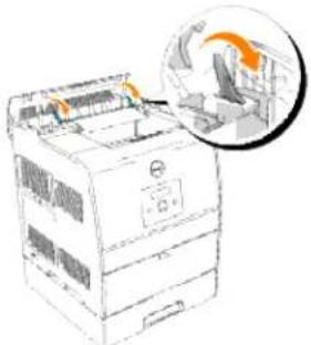 DELL 3010cn - Beseitigen von Papierstaus im Bereich der Mittleres Ausgabefach - 1