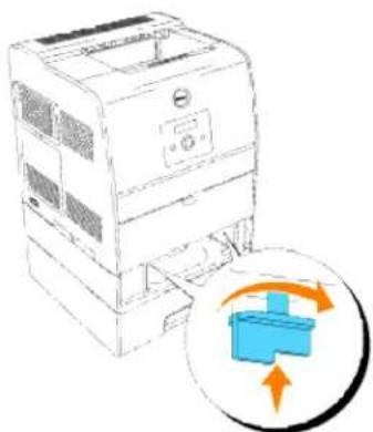 DELL 3010cn - Installieren einer zusätzlichen Papierfacheinheit - 10
