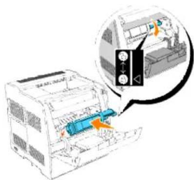 DELL 3010cn - Einsetzen der Tonerkassetten - 5
