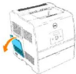 DELL 3010cn - Entfernen der optionalen Speicherkarte - 1