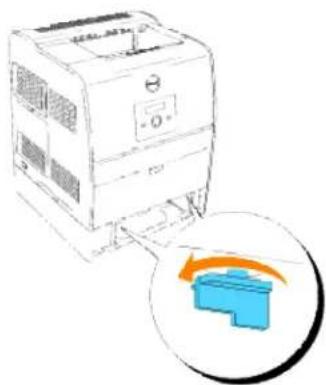 DELL 3010cn - Installieren einer zusätzlichen Papierfacheinheit - 5